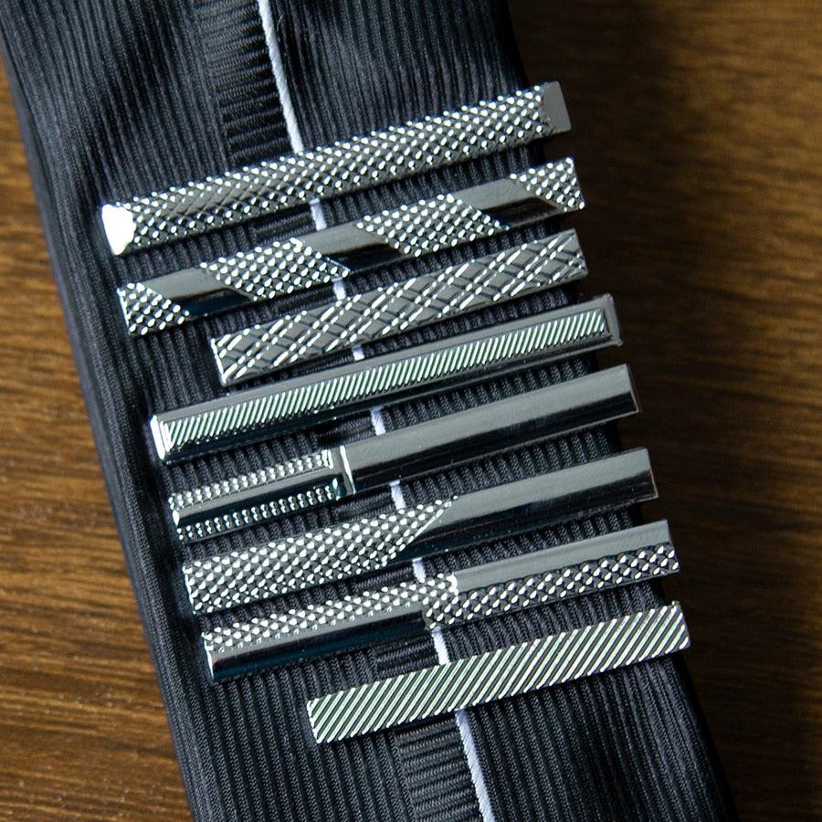 Classic Tie Clip Bright Stainless Steel Jewelry Tie Clip Necktie Clips Wedding Charming Gifts Tie Clip For Men Vintage Necktie Clips For Party Creative Gifts Tie Clip For Men