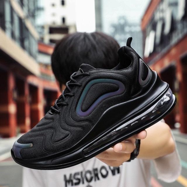 Colorful Mens Sports Comfortable Sneakers Man Running Shoes Air Cushion Mesh Shoes Black Outdoor Sport Tennis New Fashion White Sneakers Comfortable Mixed Colors Luxury Design