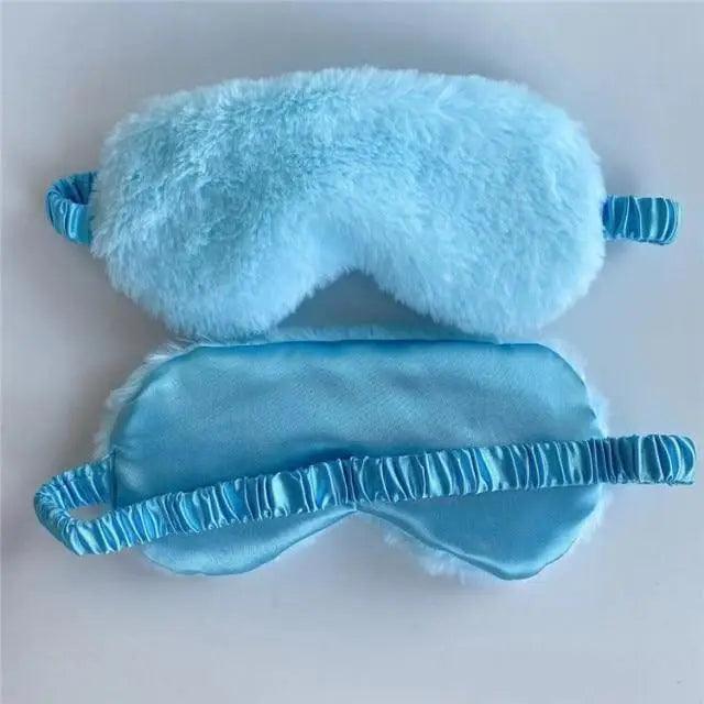 Comfortable Soft Plush Sleep Eye Mask Sleeping Masks Night Eyeshade Women Traveling Eye Patch Cute Design Cozy Fluffy Eye Mask