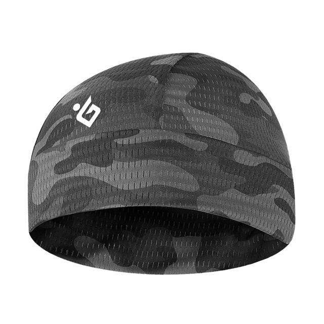 Cooling Skull Cap Breathable Sweat Wicking Cycling Running Hat Cap Odorless And Sweat-Absorbent Sweat-Absorbent No Discoloration Cycling Caps for Men Women Windproof Cycling Hat with Sun Visor Under Helmet Liner Black