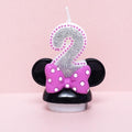 Creative Scented Birthday Weddings Art Candles Digits Cartoon Flameless Candle Cake for Children Gifts Happy Birthday Decoration Children Cute Birthday Cake Candle Party Cake Decoration