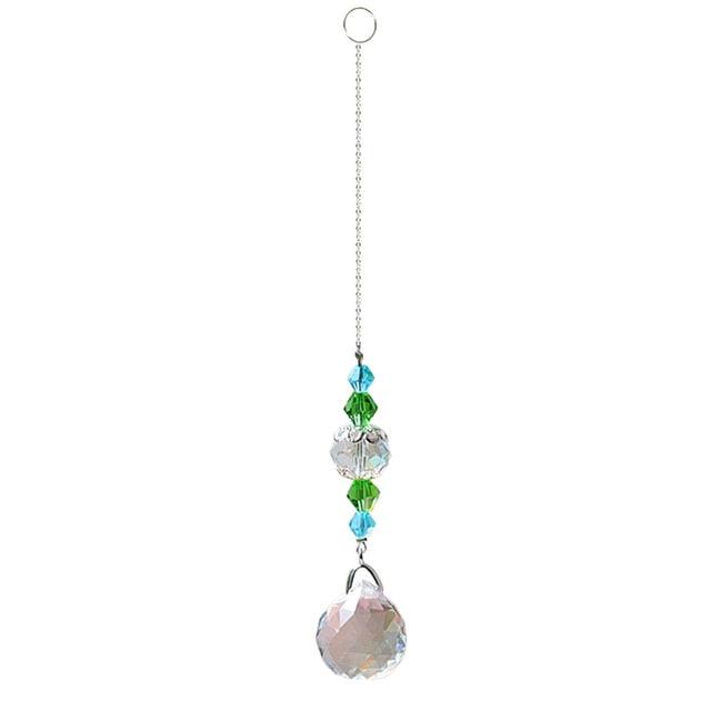 Crystal Wind Chime Star Moon Pendant Sun  Plated Crystal Rainbow Sun-catcher Glass Beads Ball Pendant Hanging Prism Drop Sun Catchers For Windows Home Garden Decoration Gift Colorful Beads Hanging Drop for Outdoor Indoor Garden Decor