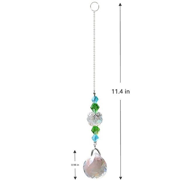 Crystal Wind Star Moon Pendant Handmade Sun Catcher Light Catcher Newly Designed Prism Crystal Colorful Light Prism Chandelier Glass Crystal Pendant Pearl Yarn Gift Handmade Garden Window Wedding Curtain Chandelier