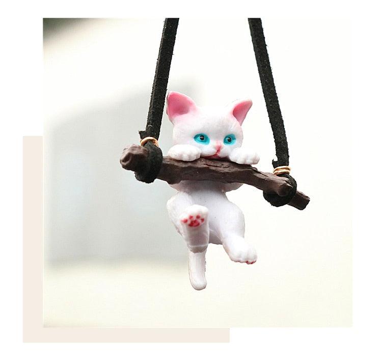 Cute Anime Car Accessories Faceless Male Cat Pendant Auto Rearview Mirror Pendant Birthday Gift Auto Decoration Anime Car Accessories of No Face Man Car Pendant Hanging Swing for Car Rear View Mirror Accessories Ornaments Coche