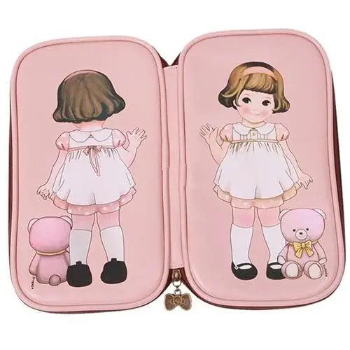 Cute Doll Pattern Pencil Case For Girls Colorful Pen Holder Case For Students Elegant Style School Accessories  Pencil Pouch Pen Bag Multipurpose Travel Bags For School