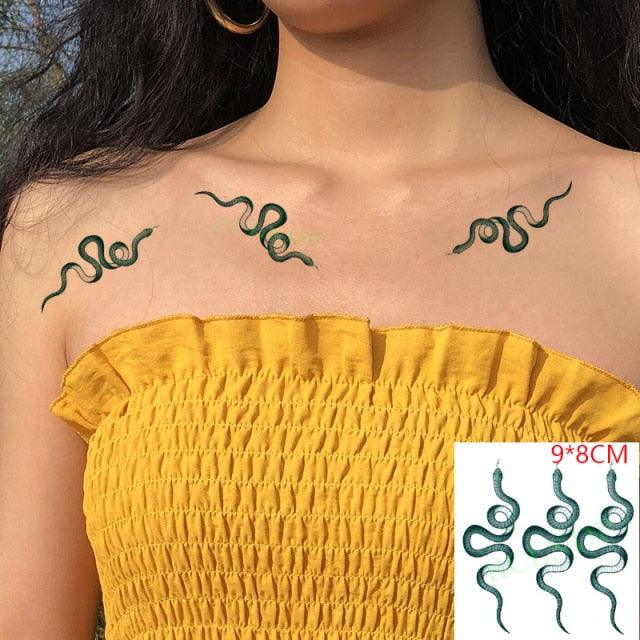 Different Small Waterproof Temporary Tattoo Sticker Cute Tatto Flash Tattoos Small Size Colorful Design for Kids Mens Womens