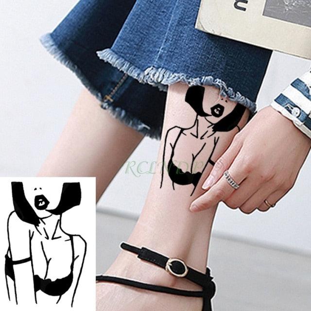 Different Small Waterproof Temporary Tattoo Sticker Cute Tatto Flash Tattoos Small Size Colorful Design for Kids Mens Womens