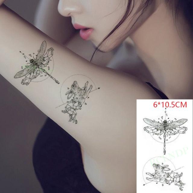 Different Small Waterproof Temporary Tattoo Sticker Cute Tatto Flash Tattoos Small Size Colorful Design for Kids Mens Womens