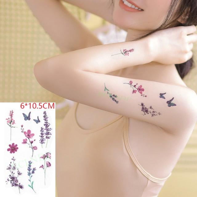 Different Small Waterproof Temporary Tattoo Sticker Cute Tatto Flash Tattoos Small Size Colorful Design for Kids Mens Womens