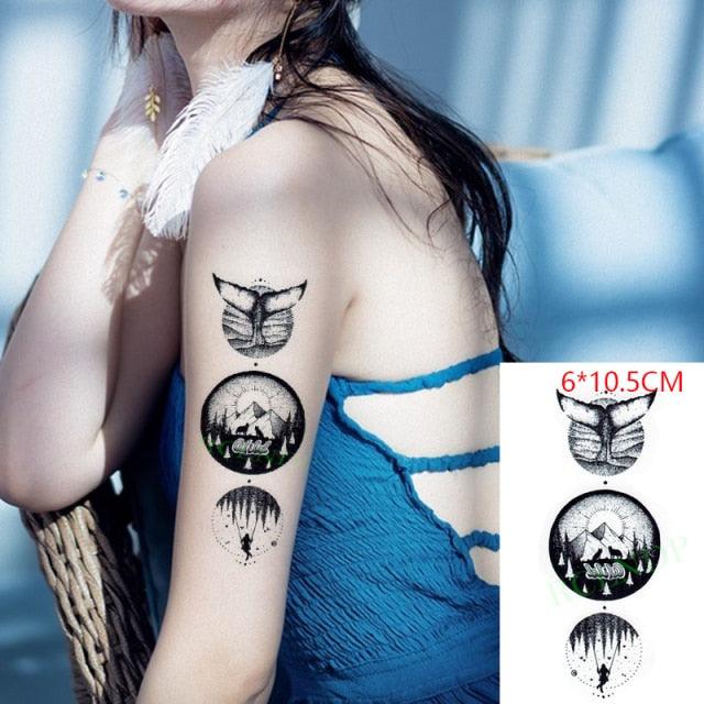 Different Small Waterproof Temporary Tattoo Sticker Cute Tatto Flash Tattoos Small Size Colorful Design for Kids Mens Womens