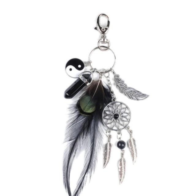 Dream Catcher Car Interior Rear View Mirror Hanging Decor Handmade Grids Nature  Mini Handmade Feather Dream Net Catcher Key-chain Home Decor Gift Wind Chimes  Wall Hanging Decoration Gift Room Car Charms Pendant Accessories Decor