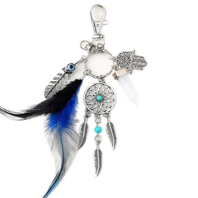 Dream Catcher Car Interior Rear View Mirror Hanging Decor Handmade Grids Nature  Mini Handmade Feather Dream Net Catcher Key-chain Home Decor Gift Wind Chimes  Wall Hanging Decoration Gift Room Car Charms Pendant Accessories Decor