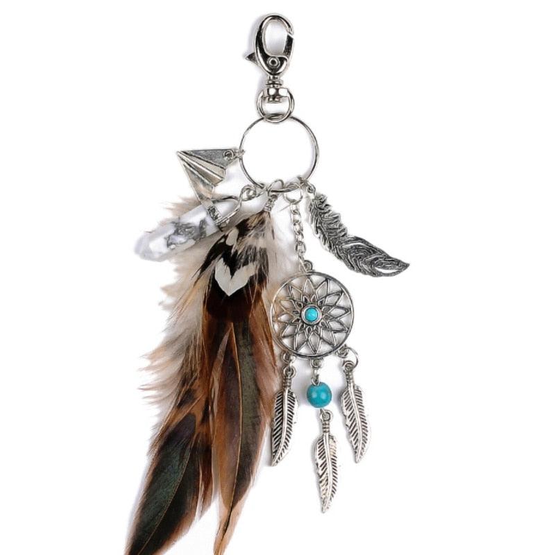 Dream Catcher Car Interior Rear View Mirror Hanging Decor Handmade Grids Nature  Mini Handmade Feather Dream Net Catcher Key-chain Home Decor Gift Wind Chimes  Wall Hanging Decoration Gift Room Car Charms Pendant Accessories Decor