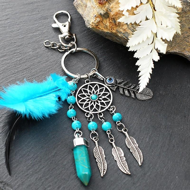 Dream Catcher Car Interior Rear View Mirror Hanging Decor Handmade Grids Nature  Mini Handmade Feather Dream Net Catcher Key-chain Home Decor Gift Wind Chimes  Wall Hanging Decoration Gift Room Car Charms Pendant Accessories Decor