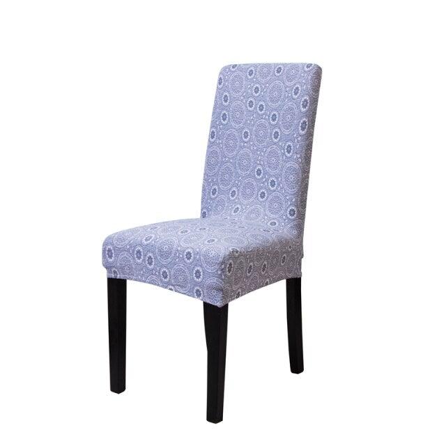 Elastic Chair Cover For Computer Dining Room kitchen office Colorful Printed Chair Covers Spandex Seat Cover Wedding Chair Covers For Dining Room Stretch Spandex Removable Washable Anti-dust Seat Slipcover Protector For Hotel Office Ceremony Banquet