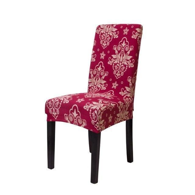Elastic Chair Cover For Computer Dining Room kitchen office Colorful Printed Chair Covers Spandex Seat Cover Wedding Chair Covers For Dining Room Stretch Spandex Removable Washable Anti-dust Seat Slipcover Protector For Hotel Office Ceremony Banquet