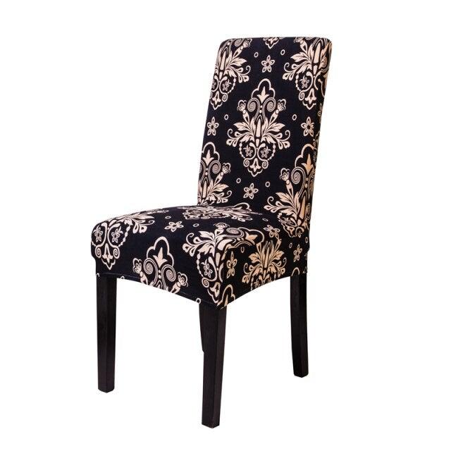 Elastic Chair Cover For Computer Dining Room kitchen office Colorful Printed Chair Covers Spandex Seat Cover Wedding Chair Covers For Dining Room Stretch Spandex Removable Washable Anti-dust Seat Slipcover Protector For Hotel Office Ceremony Banquet