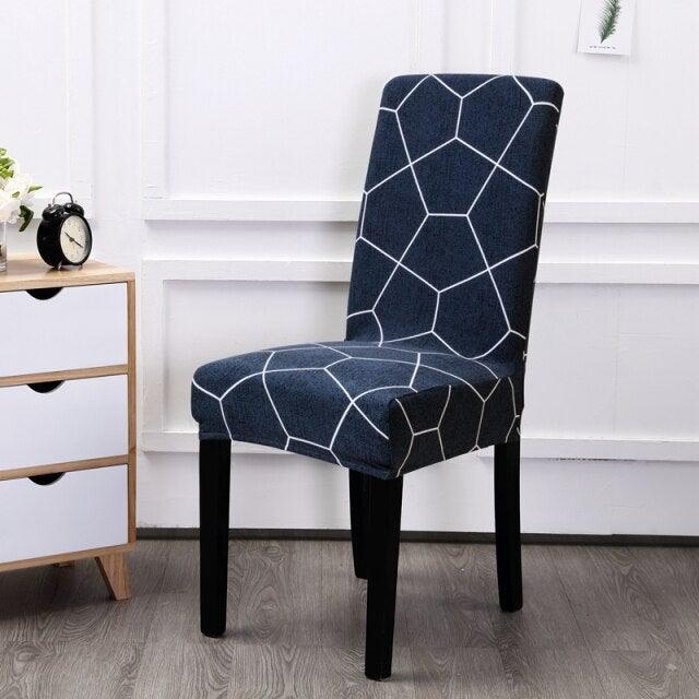 Elastic Chair Cover For Computer Dining Room kitchen office Colorful Printed Chair Covers Spandex Seat Cover Wedding Chair Covers For Dining Room Stretch Spandex Removable Washable Anti-dust Seat Slipcover Protector For Hotel Office Ceremony Banquet