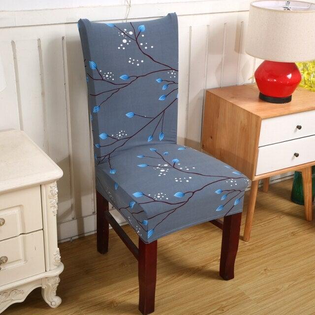 Elastic Chair Cover For Computer Dining Room kitchen office Colorful Printed Chair Covers Spandex Seat Cover Wedding Chair Covers For Dining Room Stretch Spandex Removable Washable Anti-dust Seat Slipcover Protector For Hotel Office Ceremony Banquet