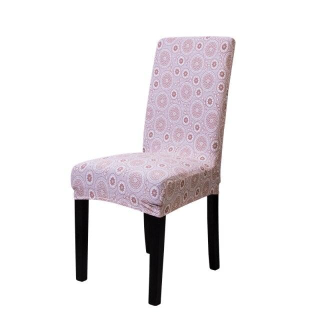 Elastic Chair Cover For Computer Dining Room kitchen office Colorful Printed Chair Covers Spandex Seat Cover Wedding Chair Covers For Dining Room Stretch Spandex Removable Washable Anti-dust Seat Slipcover Protector For Hotel Office Ceremony Banquet