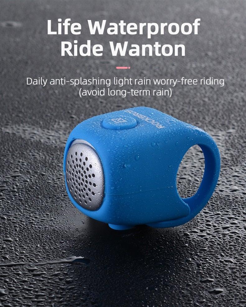 Electric Cycling Bell 90 dB Horn Rainproof  Bicycle Handlebar Silica Gel Shell Ring Bike Bell Bicycle Accessories Electric Cycling Bells Water-Resistant Cycling Bells Horn Loud Bicycle Horns Bicycle Accessories