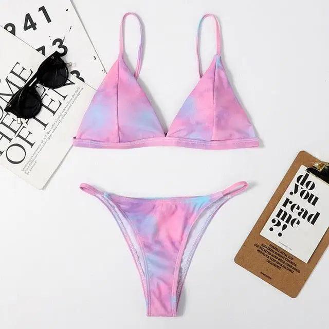 Elegant Woman Modern Bikini Micro Women Swimsuit Tie Mini Bikinis Set Women Swimwear Female Bathing Suit