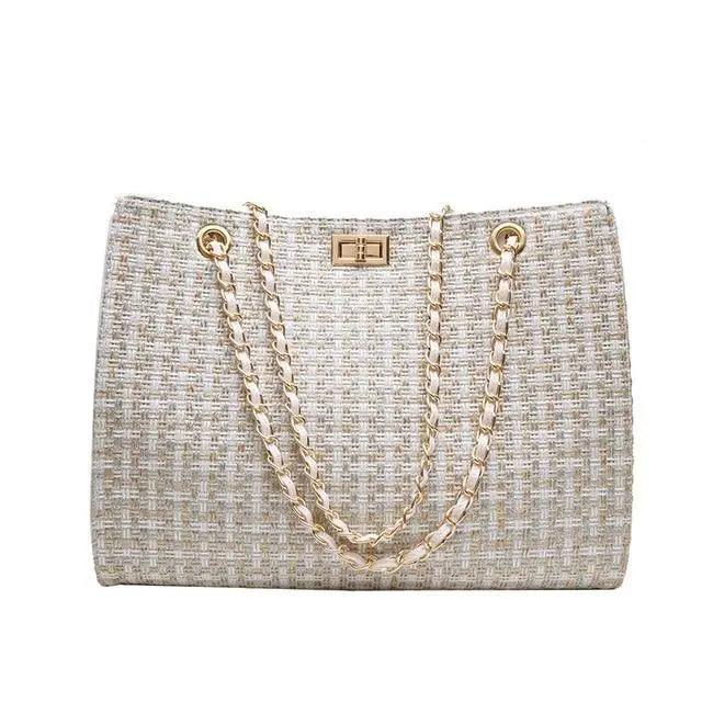 Famous Designer Pu Leather Chain Shoulder Bag/Crossbody Bags With High Quality And Large Capacity For Ladies And Girls
