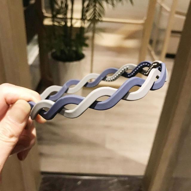 Fashion Headbands for Hair Woman Soft Colorful Hit Color Bezel Hair Bands Hair Hoop Bezel for Hair Headband Gorgeous Hair Accessories For Women