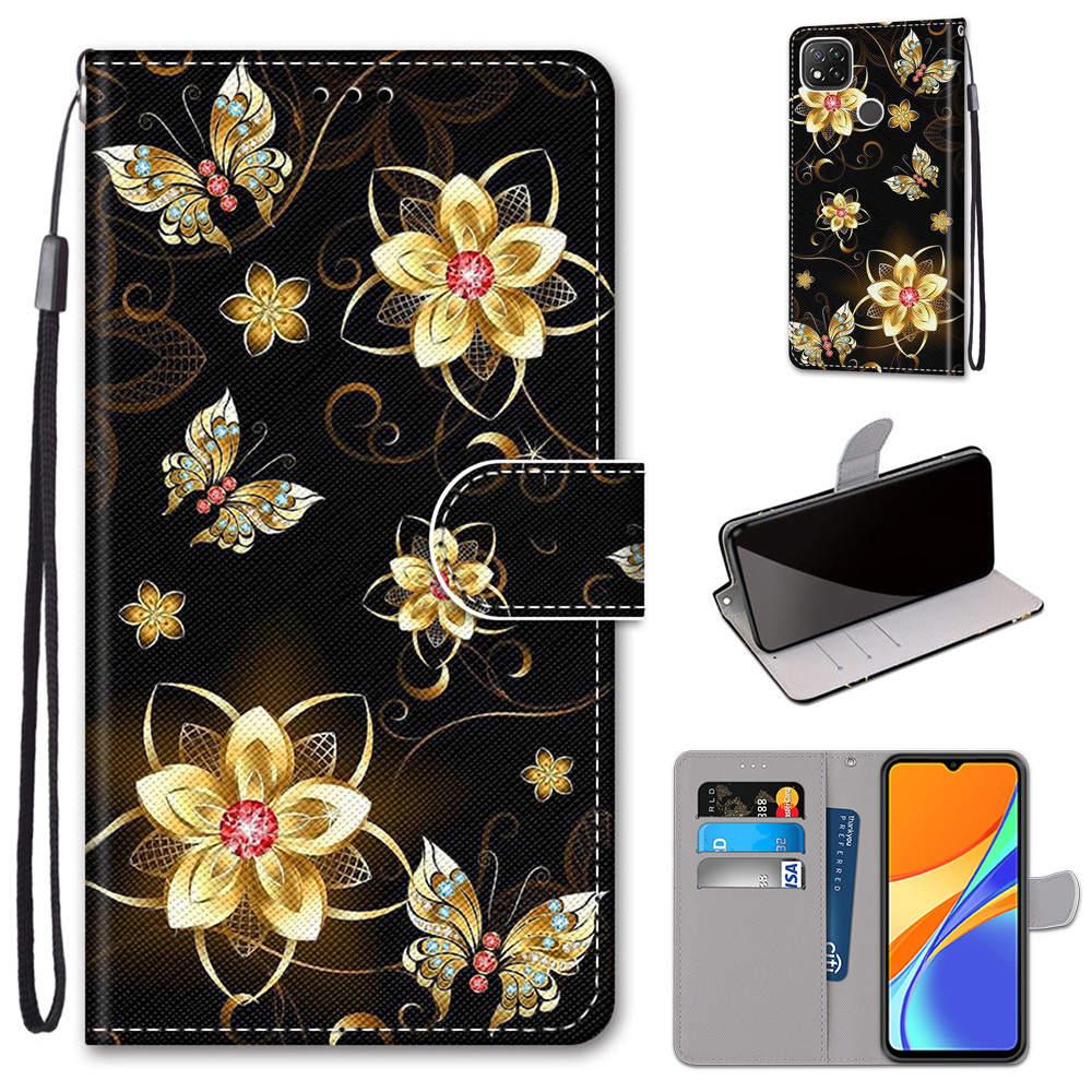 Flip Case For Xiaomi Redmi 9 9A 9C NFC 8 8A Phone Case Leather Silicone Wallet Cover For Redmi Note 8 Pro 9 9S 9 Pro Book Cases  Leather Case Flip Cover PU Wallet Case Kickstand Magnet Closure Card Slot Holder