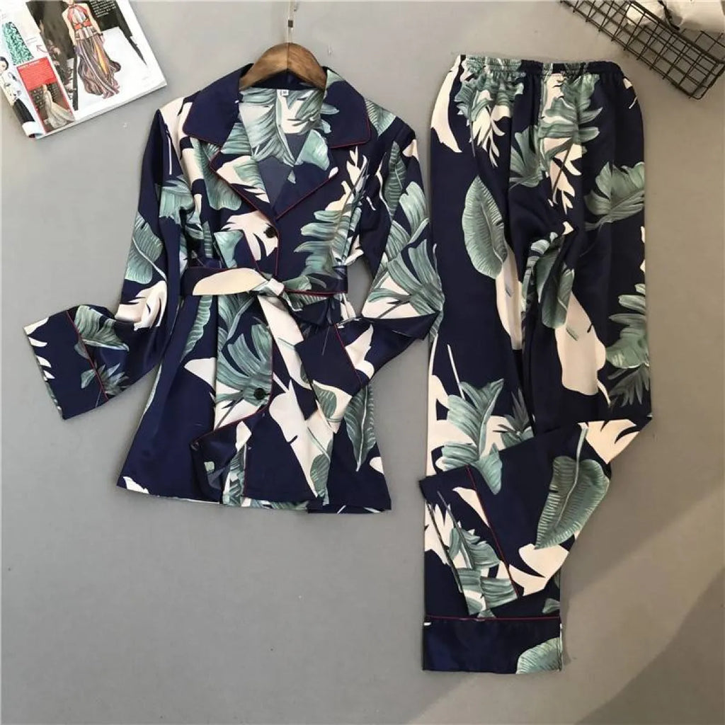 Flowers/Plant Pajama Set