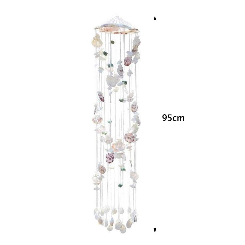 Garden Outdoor Wind Chimes Gifts for Women Home Yard Garden Decoration Mediterranean Natural Shell Wind Chimes Gift Girl Room Decor Waterproof Wind-chimes For Outdoor Garden Patio Porch Decorative Birthday Gardening Gifts For Mom Grandma Friends
