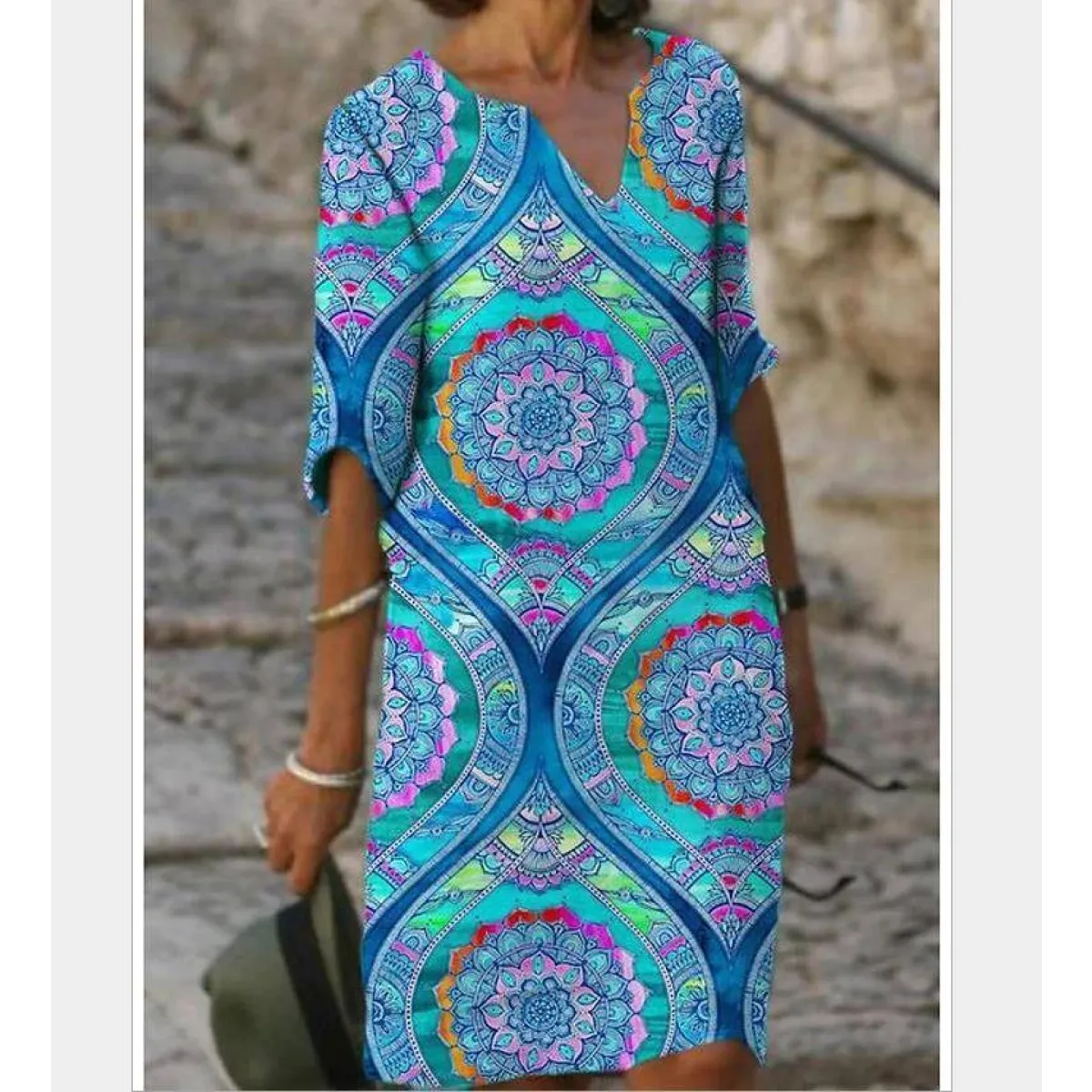 Half-Sleeved Summer Dress