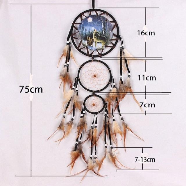 Handmade Dream Catcher Feather Car Interior Rear view Mirror Mini Home Decoration Retro Feather Dream net Catcher Feathers Wall Hanging Dream Net Weaving Decor Gifts for Car Room Decor Charms Pendant Decor Wall Hanging Ornaments
