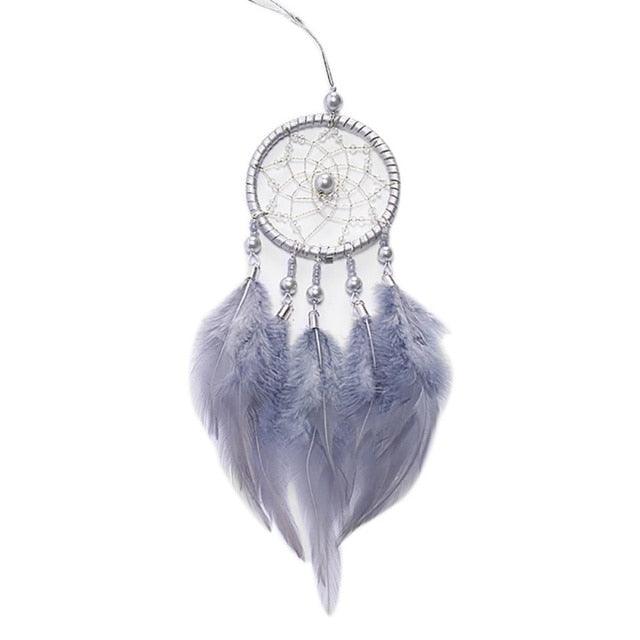 Handmade Dream Catcher Feather Car Interior Rear view Mirror Mini Home Decoration Retro Feather Dream net Catcher Feathers Wall Hanging Dream Net Weaving Decor Gifts for Car Room Decor Charms Pendant Decor Wall Hanging Ornaments