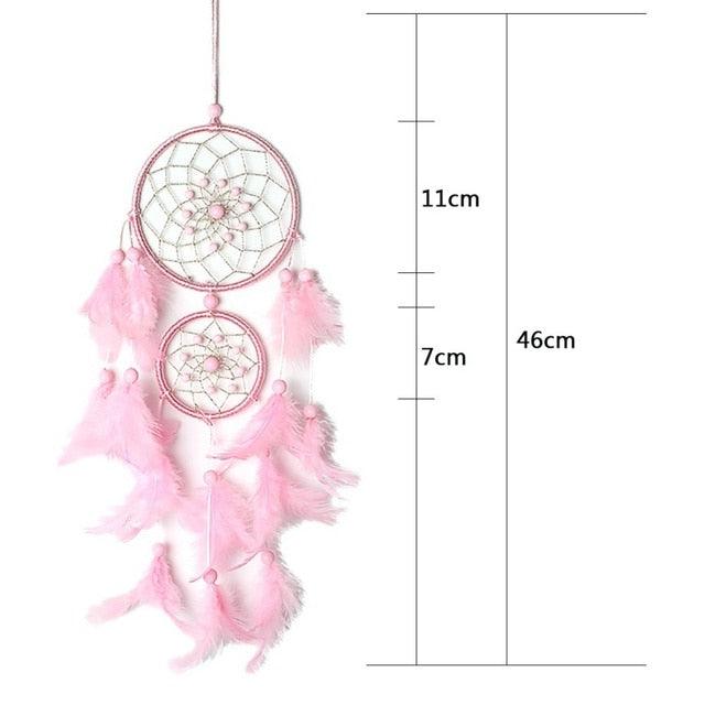 Handmade Dream Catcher Feather Car Interior Rear view Mirror Mini Home Decoration Retro Feather Dream net Catcher Feathers Wall Hanging Dream Net Weaving Decor Gifts for Car Room Decor Charms Pendant Decor Wall Hanging Ornaments