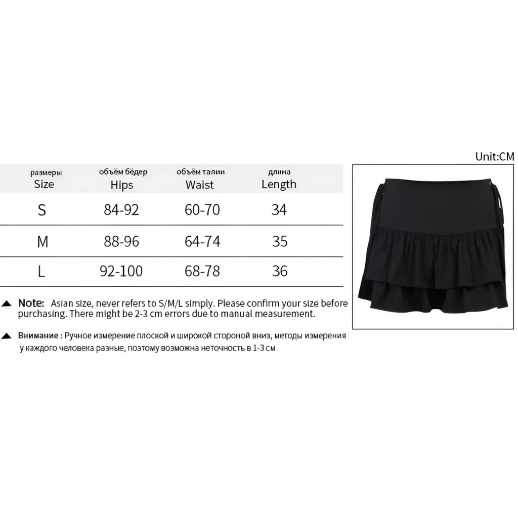 Harajuku E-girl High Waist Mini Skirt