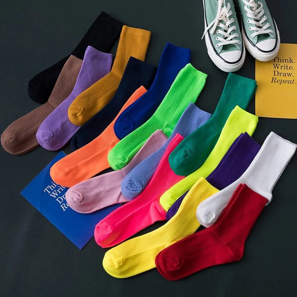 Harajuku Fluorescent Socks