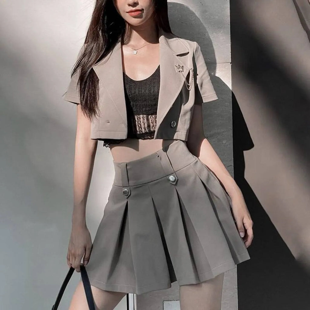 Harajuku Shirt & Skirt Set