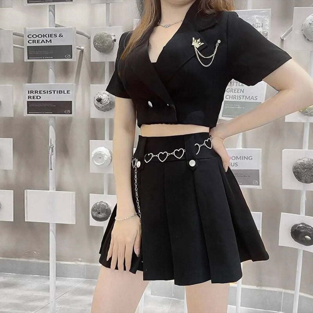 Harajuku Shirt & Skirt Set