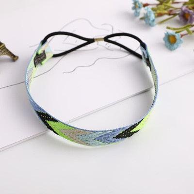 High Quality Vintage Bohemian Ethnic Embroidery Flower Headband for Women Girl Elastic Hair Band Retro Gorgeous Hair Accessories For Women