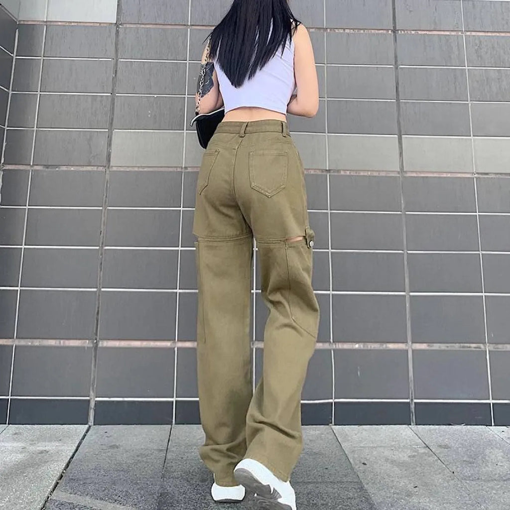 Street Fashion Casual High Waist Jeans