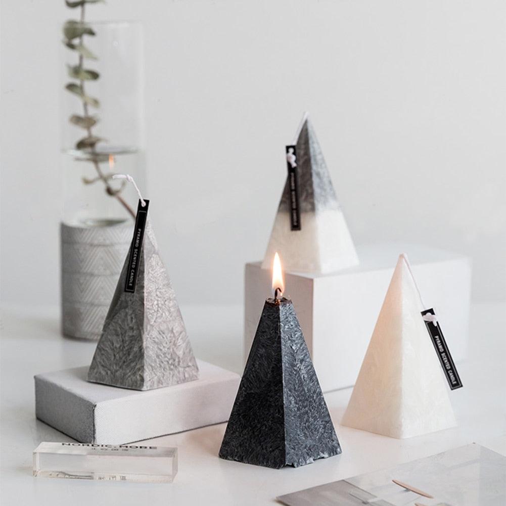 Home Decorative Aromatic Candles Scented Candles 3D Iceberg Shape Room Fragrance Candles Strong Fragrance Scent Stress Relief Gift for Women on Birthday Anniversary Aromatherapy Home Decoration