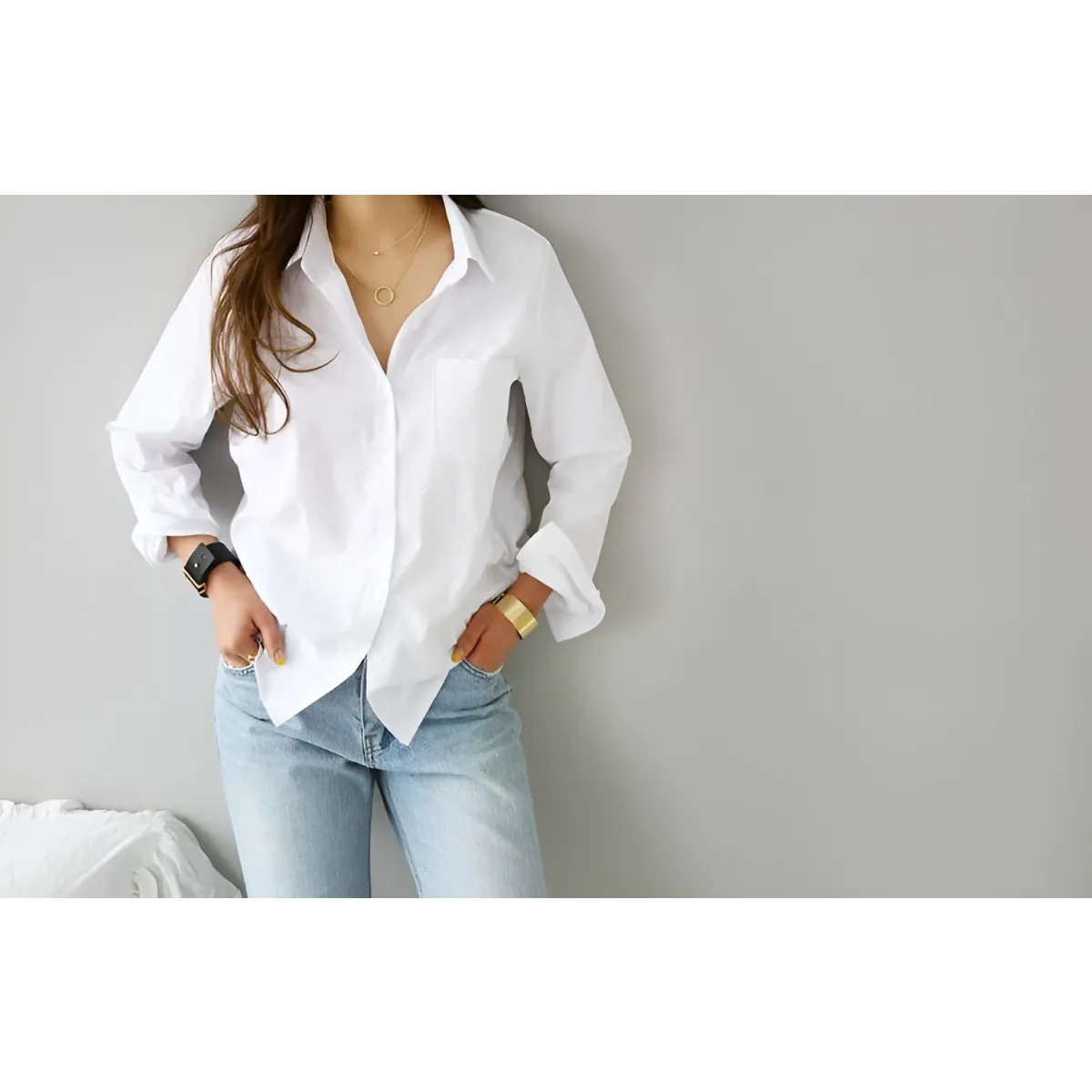 White Summer Blouse