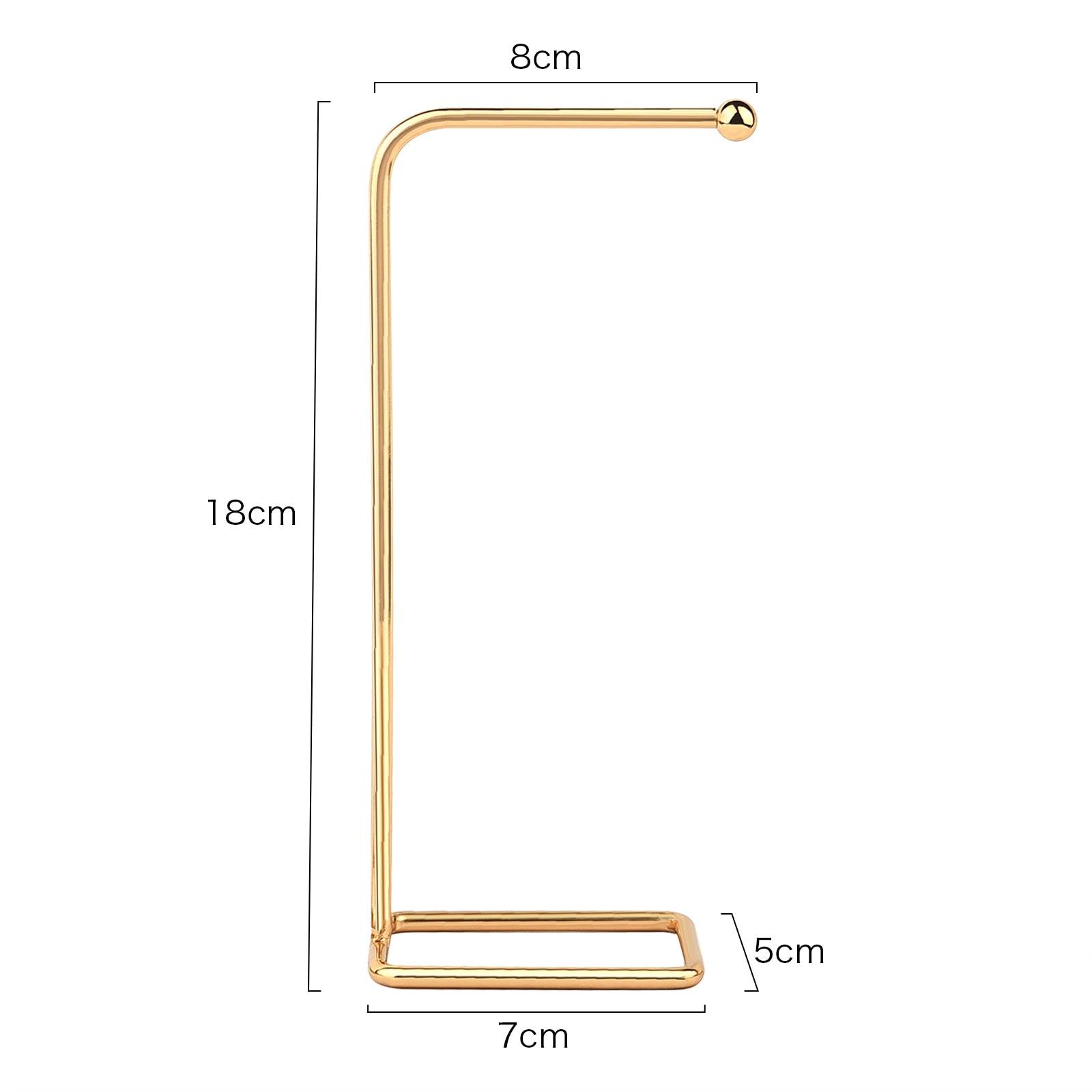 Jewelry Organizer Wooden Rack Bracelet Earring Holder Display Decoration Stand Earring Support Display Decoration Rack Small Jewelry Display Holder T-Shaped Iron Fashion Home Bracelet Pendant Jewelry Storage Shelf Stand for Woman Girls