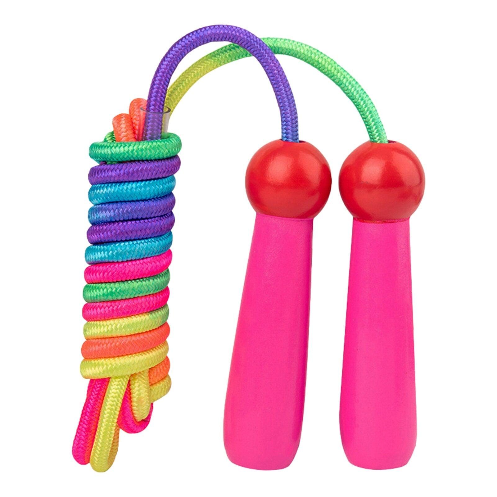Jumping Wooden Handle Ergonomic School Adjustable Length Portable Training Skipping Rope Indoor Outdoor Wooden Handle Jumping Ropes Adjustable Skipping Rope For Boys And Girls Fitness Exercise Outdoor Activity 2.4m