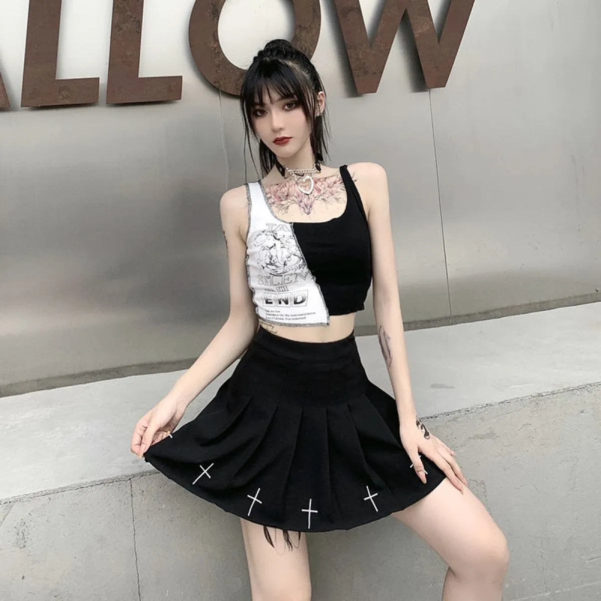 Silent Till The End Crop Top