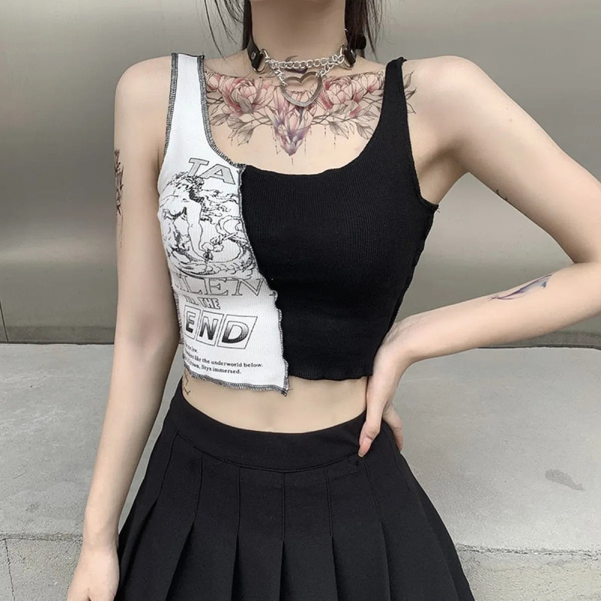 Silent Till The End Crop Top
