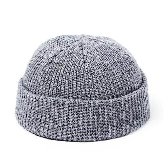 Knitted Hats For Women Men Beanie Hat Winter Stylish  Baggy Melon Cap Fisherman Beanies Hats For Men For Winter Unisex Solid Color Knitted Beanie Hat Warm Brimless Cuff  Sailor Cap