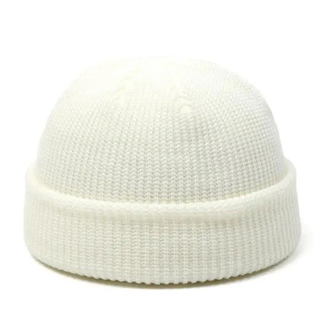 Knitted Hats For Women Men Beanie Hat Winter Stylish  Baggy Melon Cap Fisherman Beanies Hats For Men For Winter Unisex Solid Color Knitted Beanie Hat Warm Brimless Cuff  Sailor Cap