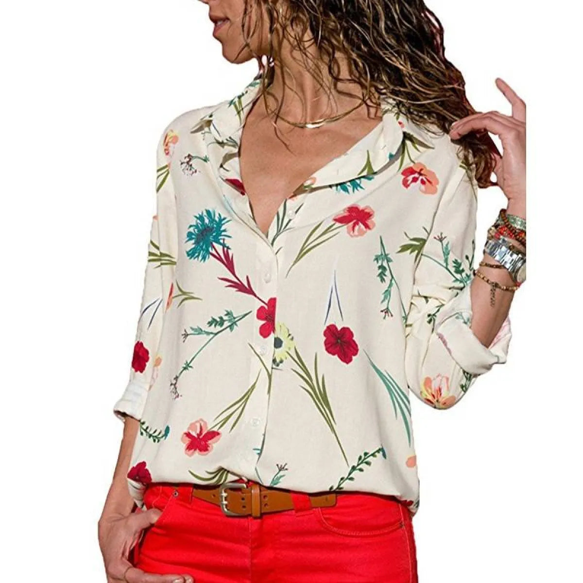Korean Office Chiffon Blouse